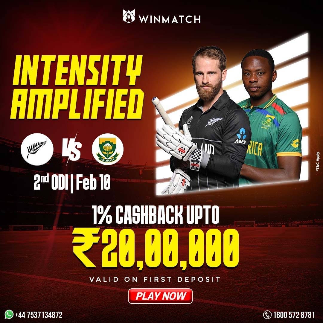 Intensity Amplified: New Zealand vs South Africa 2nd ODI – A Thrilling Showdown on Winmatch360